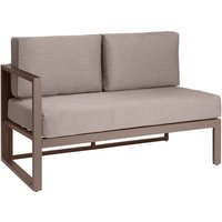 VEGA Utesofa sidemodul Sereno venstre; 127x69.5x64 cm (BxDxH); Gråbrun/taupe