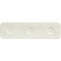 4x VEGA Assiette/plat Opus avec encoches; 0.35 l, 36.5x10.5x1.5 cm (LxlxH); ivoire; 4 pièce(s) / Lot