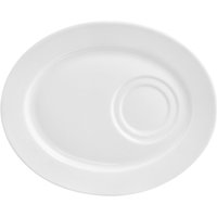 4x VEGA Piattino sottotazza combinabile Base; 23.5x19 cm (LxL); bianco; ovale; 4 pz. / Pacco