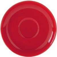 6x PULSIVA Piattino tazza cappuccino grande Joy 2.0; 16.5 cm (Ø); rosso; rotonda; 6 pz. / Pacco