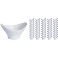 Mini coupelle Vis 50 pièces PULSIVA; 7 cl, 10.1x8x5.8 cm (LxlxH); blanc; 50 pièce(s) / Lot