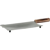 VEGA Vassoio Graham a mannaia; 41x16.5x2.7 cm (LxLxH); marrone/acciaio inox; rettangolare