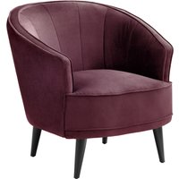 VEGA Lenestol Garbo; 86x75x84 cm (BxDxH); Sete Fiolett, Ramme Svart