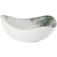 4x VEGA Coupelle et saladier Purior; 0.8 l, 21x19x9.2 cm (LxlxH); blanc/bleu pétrole; ovale; 4 pièce(s) / Lot