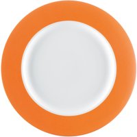Assiette Multi-Color plate PULSIVA; 22.9x2.2 cm (ØxH); blanc/orange; rond(e); 6 pièce(s) / Lot