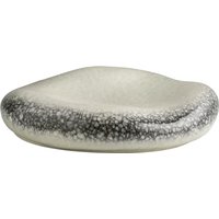 Piatto Showpiece Nagoya forma organica VEGA; 22x22x5 cm (LxLxH); bianco/grigio; organica; 3 pz. / Pacco