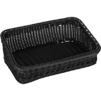 VEGA Cestino porta pane e frutta Igato; 46x31x15 cm (LxLxH); nero; rettangolare