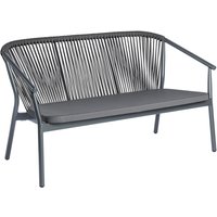 Canapé d'extérieur Calvo 3 places VEGA; 140x75x78 cm (lxPxH); Assise anthracite, Structure anthracite