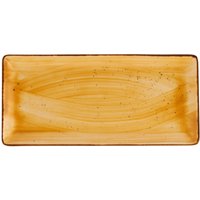 3x VEGA Piatto Nebro rettangolare; 33.5x16x2.1 cm (LxLxH); giallo; 3 pz. / Pacco