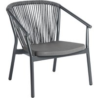 Fauteuil lounge d'extérieur Calvo VEGA; 71x75x78 cm (lxPxH); Assise anthracite, Structure anthracite