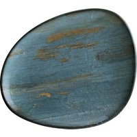 Assiette plate organique Madera Mint Bonna; 23x19.5 cm (Lxl); turquoise/brun/noir; organique; 12 pièce(s) / Lot