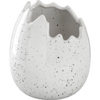 Œuf de Pâques décoratif Baltus; 12.5x14.5 cm (lxH); écru