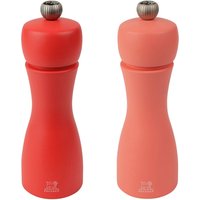 Set macina sale e pepe Tahiti Peugeot; 15 cm (H); albicocca/rosso
