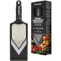Mandolina a V regolabile Slicer Microplane; 35.5x10.2x3.5 cm (LxLxH); nero