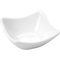 12x VEGA Mini ciotolina Saxo; 50 ml, 7.5x7.5x3.5 cm (LxLxH); bianco; quadrata; 12 pz. / Pacco