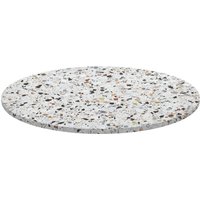 Plateau de table d'intérieur Maliana rond VEGA; 100 cm (Ø); terrazzo; rond(e)