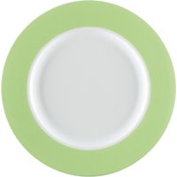 Assiette Multi-Color plate PULSIVA; 20.4x1.8 cm (ØxH); blanc/vert; rond(e); 6 pièce(s) / Lot