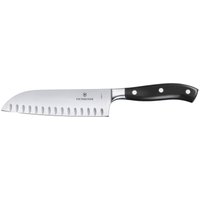 Couteau SANTOKU Grand Maître, lame alvéolée Victorinox; Longueur de lame 17 cm, 30.7 cm (L); argenté/noir
