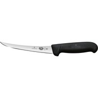 Couteau à désosser Fibrox lame lisse et courbée Victorinox; Longueur de lame 15 cm, 28.4 cm (L); argenté/noir