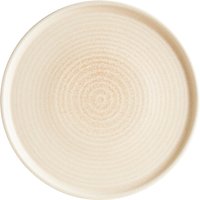 Piatto piano bordo alto Mirage Ripple Bonna; 21x1.8 cm (ØxH); beige; rotonda; 6 pz. / Pacco
