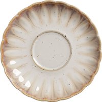 Piattino per tazzina caffè Flora VEGA; 12.5x2.1 cm (ØxH); rosa/beige; rotonda; 6 pz. / Pacco