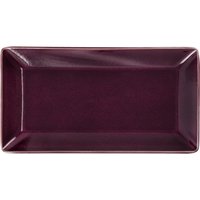 Assiette/plat Oriento VEGA; 31x16.5x3.2 cm (LxlxH); aubergine; rectangulaire; 2 pièce(s) / Lot