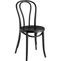 Chaise en bois Nella VEGA; 44x53.5x88 cm (lxPxH); noir; 2 pièce(s) / Lot