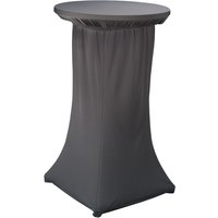Copritavolo alto elasticizzato Onyx 2 pezzi PULSIVA; 70x110 cm (ØxL); antracite
