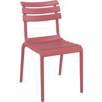 Chaise Helen sans accoudoirs Siesta; 50x59x84 cm (lxPxH); rouge marsala; 4 pièce(s) / Lot
