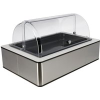 VEGA Buffet Display Fundale høy, 6,5 cm, GN 1/1, i melamin; GN 1/1, 63x42.5x33.9 cm (LxBxH); Stålgrå/Hvit/Svart/Transparent; Rektangulær