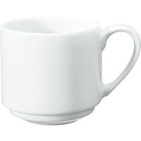 6x VEGA Tasse à café expresso Mandalay empilable; 10 cl, 6x6 cm (ØxH); blanc; rond(e); 6 pièce(s) / Lot