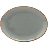 Piatto da portata Sidina ovale VEGA; 24x18x2.8 cm (LxLxH); grigio; ovale; 6 pz. / Pacco