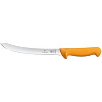 Coltello per sfilettare Swibo lama curva, flessibile, manico giallo Victorinox; lunghezza lama 20 cm, 33.3 cm (L); argento/arancione