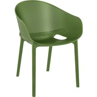 Sedia Sky Siesta; 54x60x81 cm (LxPxH); verde oliva; 4 pz. / Pacco