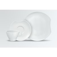 VEGA Set campionatura Contrast 3 pz. colazione; bianco