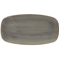 Assiette/plat Chefs Oblong Stonecast Peppercorn Churchill; 29.8x15.3 cm (Lxl); gris/brun; rectangulaire; 12 pièce(s) / Lot