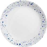 6x VEGA Assiette Mixor creuse, mouchetée; 60 cl, 20x3.8 cm (ØxH); blanc/bleu; rond(e); 6 pièce(s) / Lot