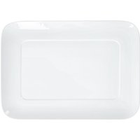 2x PULSIVA Assiette/plat Tila; 40.5x29x2.5 cm (LxlxH); blanc; rectangulaire; 2 pièce(s) / Lot