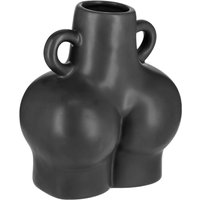 Vase Tamo; 16.5x11.8x19 cm (LxlxH); noir