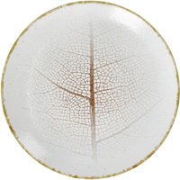Piatto Pianta piano VEGA; 31 cm (Ø); bianco/marrone; rotonda; 6 pz. / Pacco