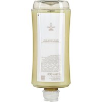 Shampoo e docciaschiuma per hotel Klassik per dispenser V-Touch; 330 ml; bianco; 24 pz. / Pacco