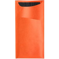 100x GARCIA DE POU Portaposate con tovagliolo Besta; 11.2x22.5 cm (LxL); arancione; 100 pz. / Pacco