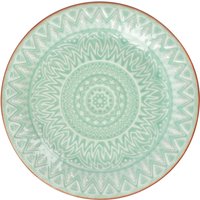 4x PULSIVA Piatto Indie piano; 21x2.5 cm (ØxH); menta; rotonda; 4 pz. / Pacco