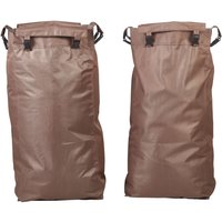 2x PULSIVA Sacco lavanderia per hotel Service; 22x38x84 cm (LxLxH); nero/marrone; 2 pz. / Pacco