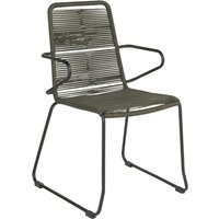 Chaise empilable d'extérieur Filea VEGA; 58x56x87 cm (lxPxH); Assise anthracite, Structure noir; 4 pièce(s) / Lot