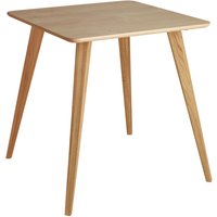 Table Duneo carrée VEGA; 75x75x76 cm (LxlxH); Plateau chêne, Structure chêne/naturel; carré(e)