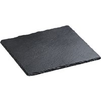 Piatto in ardesia Patara quadrato VEGA; 25x25x0.5 cm (LxLxH); nero; quadrata; 2 pz. / Pacco