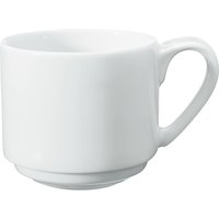 Tazza cappuccino Pallais impilabile VEGA; 200 ml, 7.4x7 cm (ØxH); bianco; rotonda; 6 pz. / Pacco