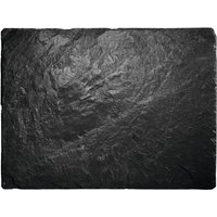 Piatto in ardesia Patara rettangolare VEGA; 40x30x0.5 cm (LxLxH); nero; rettangolare; 2 pz. / Pacco