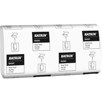 Asciugamani carta 1 velo, piegati a Z Katrin; 23.2x23 cm (LxL); grigio; 20 pz. / Pacco